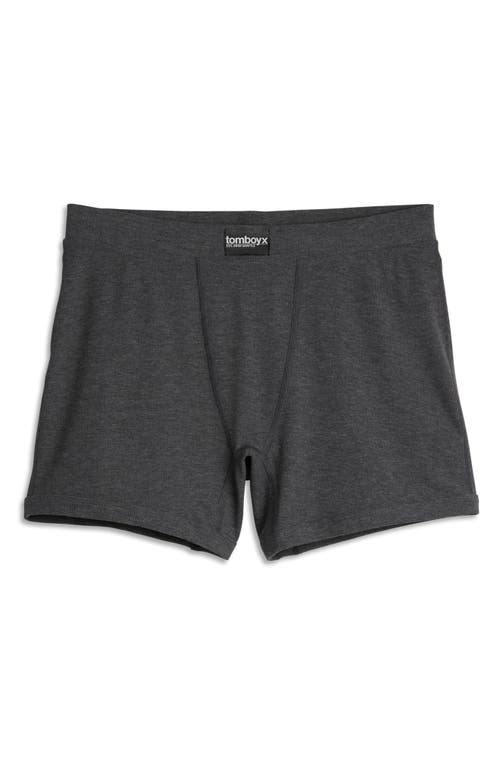 Tomboyx Rib 4.5-inch Boxer Briefs In Gray