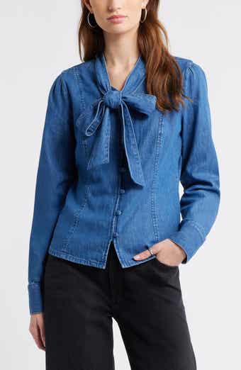 Treasure & Bond The Front Chambray Shirt