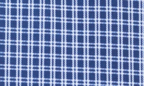 Tom Baine Slim Fit 4-way Stretch Performance Button-down Shirt In Navy