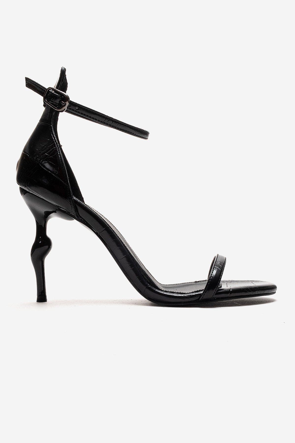 Prologue Shoes Yelena Ankle Strap Stiletto Pump, Alternate, color, Black Print