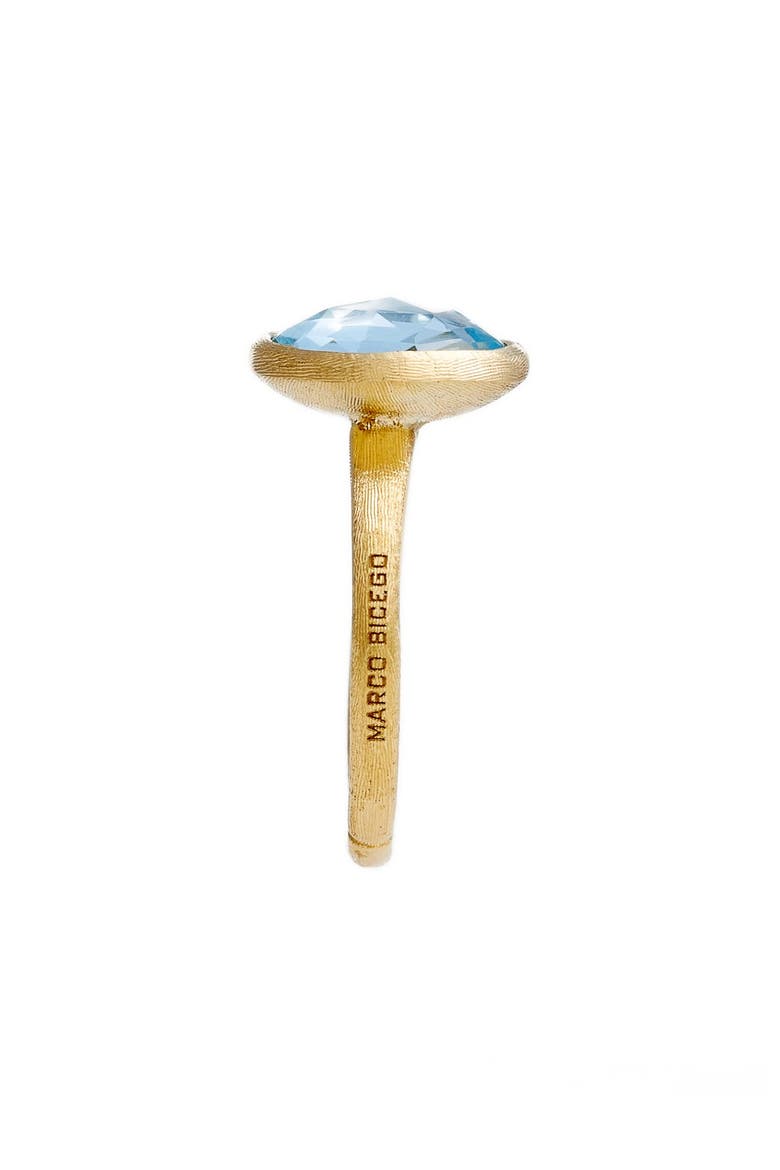 Stackable Semiprecious Stone Ring, Alternate, color, YELLOW GOLD/ BLUE TOPAZ