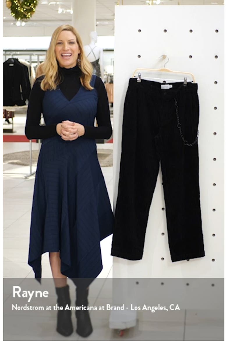 Wide Leg Corduroy Trousers video