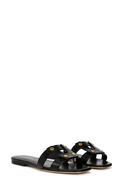 Shop Veronica Beard Via Slide Sandal In Black