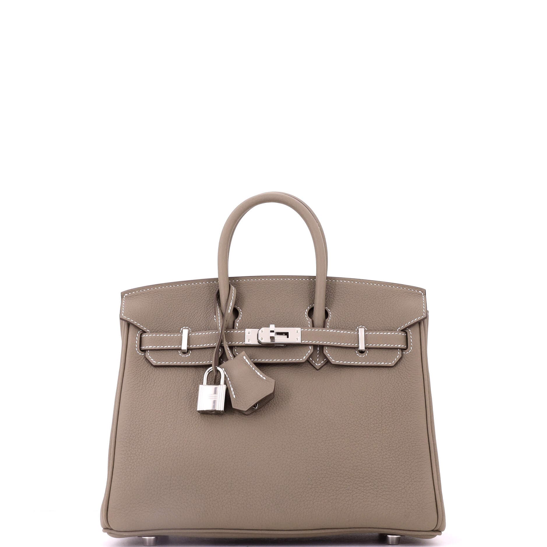 Birkin Handbag Grey Togo with Palladium Hardware 25, Main, color, Grey