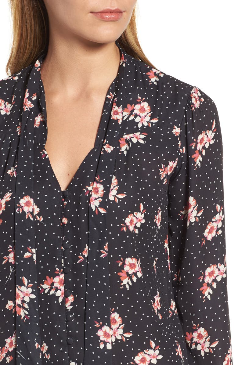 Halogen<sup>®</sup> Tie Neck Blouse, Alternate, color, 