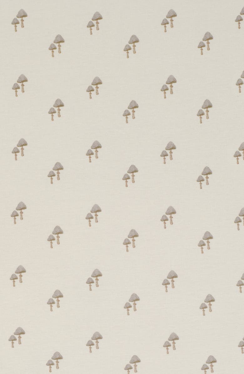 Oilo Print Organic Cotton Crib Sheet, Alternate, color, Eggshell