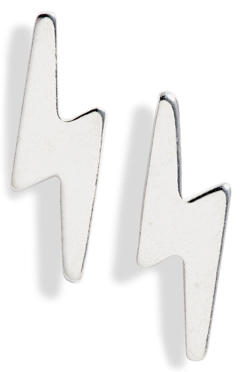 Set & Stones Arlo Lightning Bolt Stud Earrings, Main, color, 