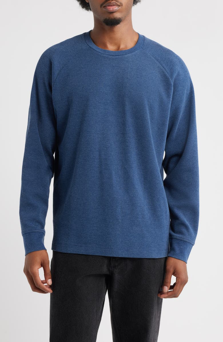 BP. Thermal Long Sleeve Raglan T-Shirt, Main, color, Navy Iris Washed