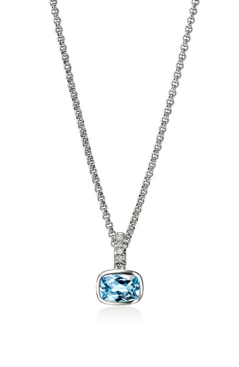 Sterling Silver Peridot Pendant Necklace