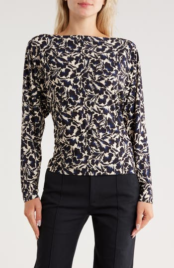 A.l.c . Tyler One-shoulder Long Sleeve Top In Black