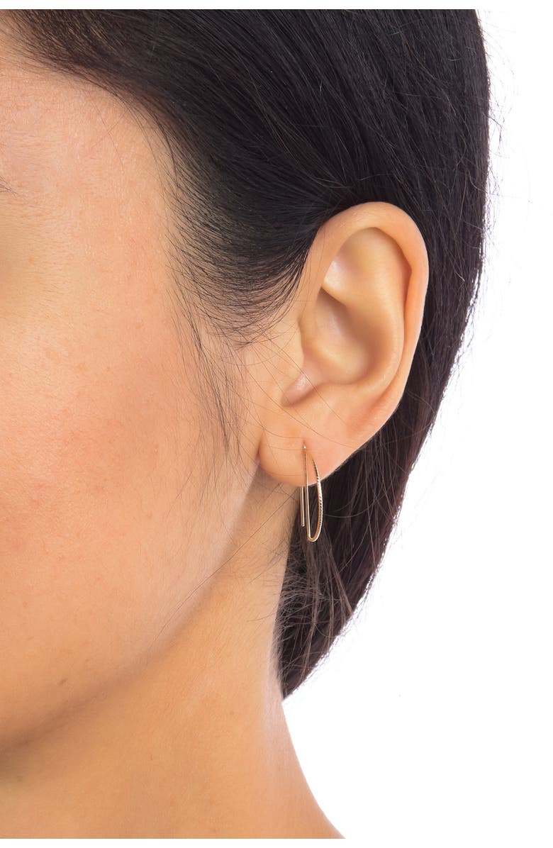 CANDELA JEWELRY 14K Gold Half-Round Circle Dangle Earrings, Main, color, 