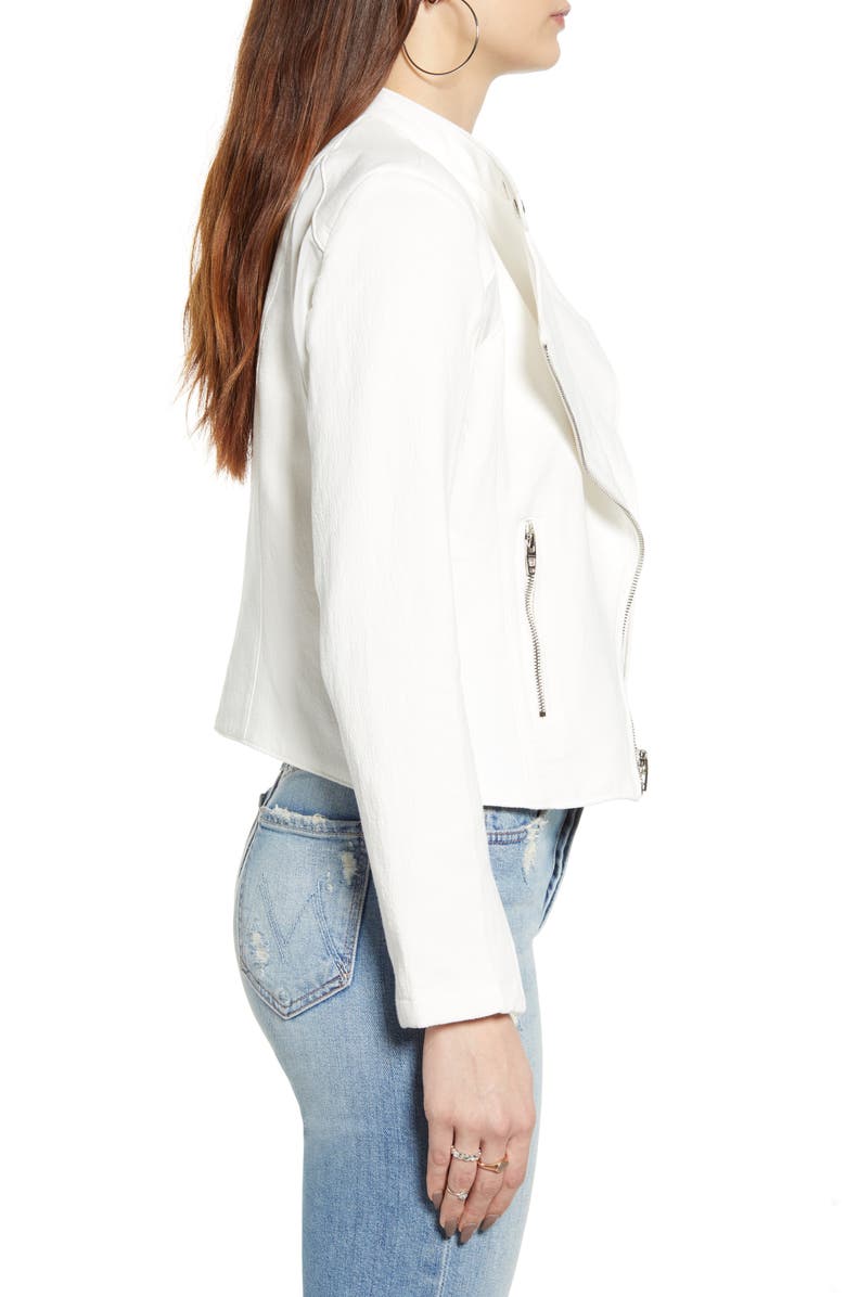 BLANKNYC Mesh Panel Moto Jacket, Alternate, color,