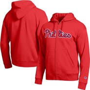 Champion Men's Champion Philadelphia Phillies Red All-Star Wordmark Full-Zip Hoodie