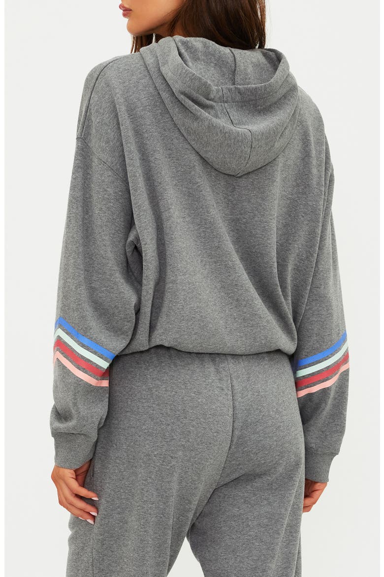 Dess Fleece Hoodie, Alternate, color, HORIZON HEATHER GREY