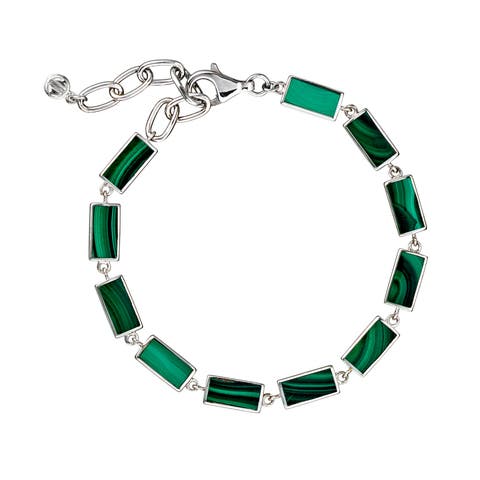 Dash Rectangle Link Bracelet