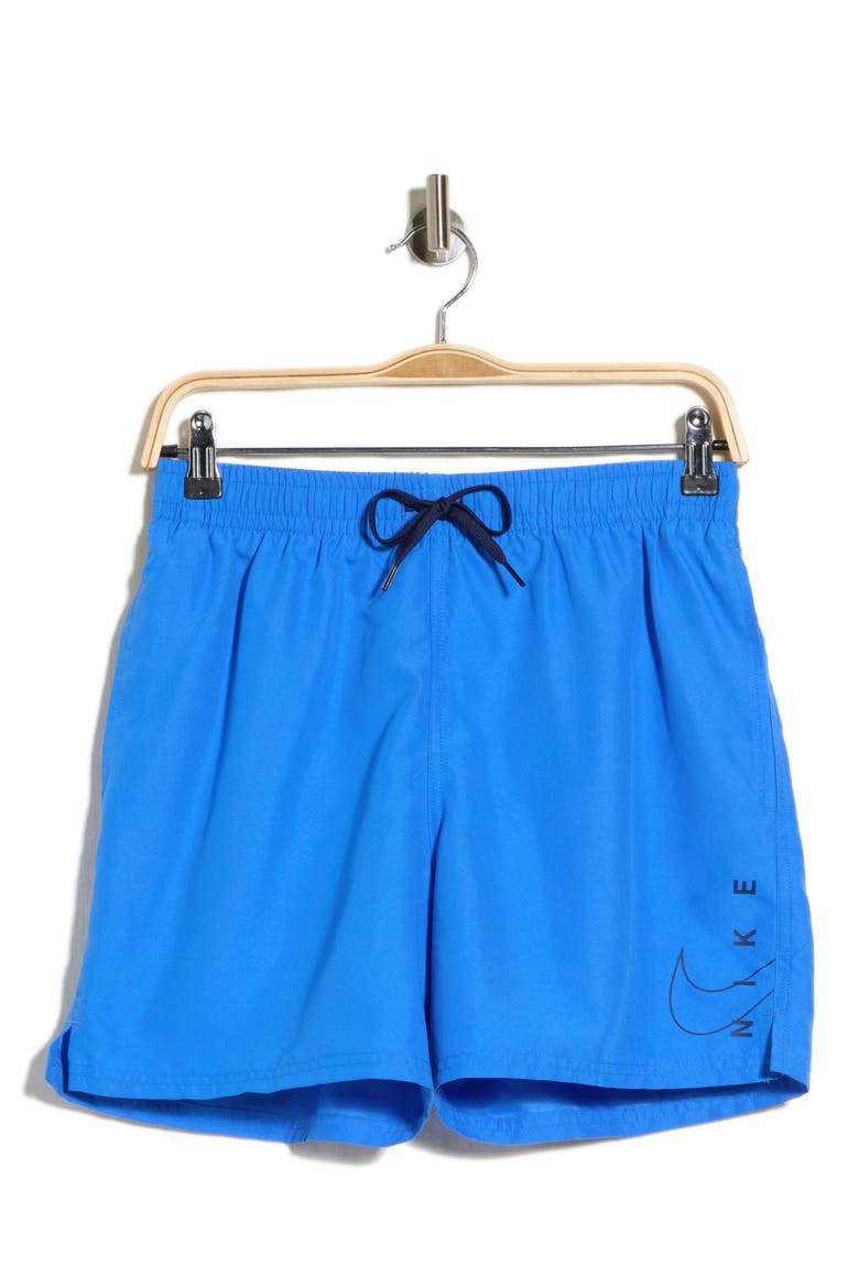 5-Inch Breaker Swoosh Swim Shorts, Alternate, color, BLUE CRYSTAL