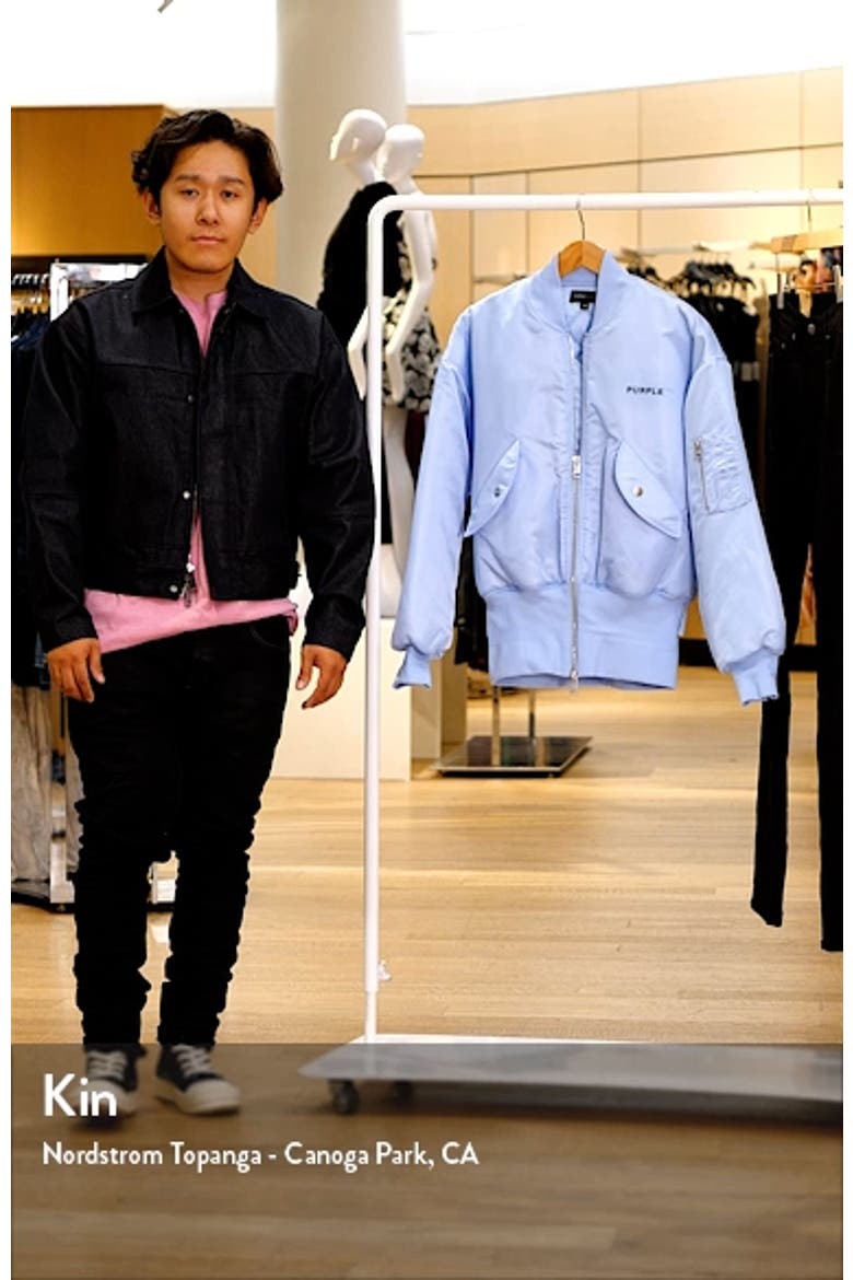 Oversize Satin Bomber Jacket video