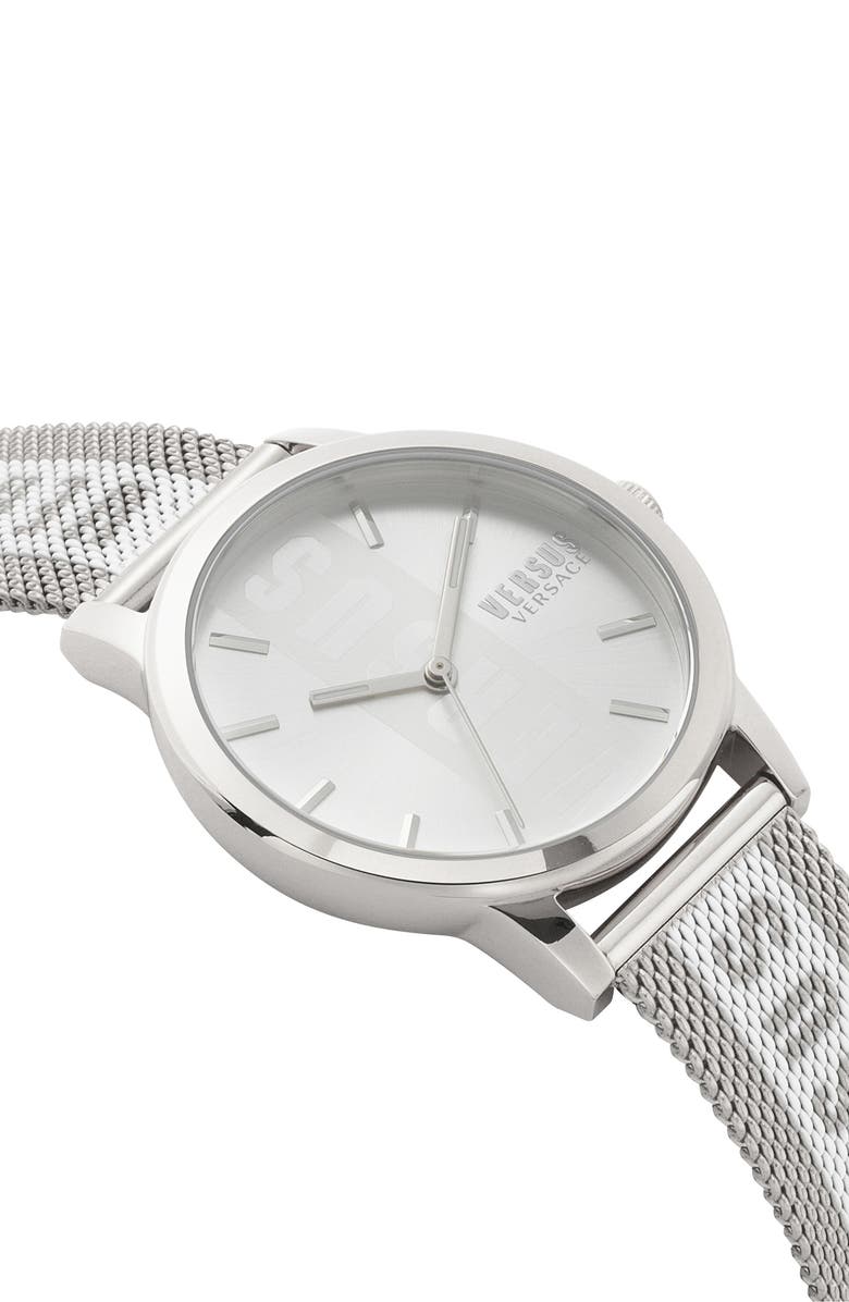 VERSUS Versace Three-Hand Quartz Mesh Strap Watch, 38mm, Alternate, color, 