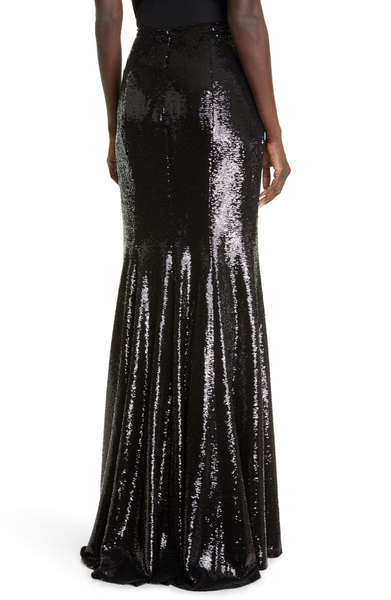 Carolina Herrera Sequin Evening Skirt, Alternate, color, 