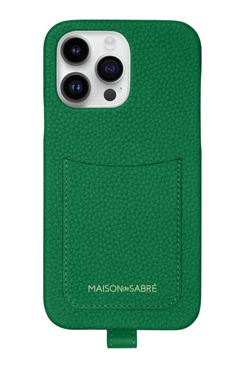 Sling Phone Case iPhone 14 Pro, Alternate, color, Emerald Green