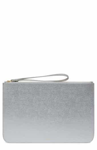 Mansur Gavriel Metallic Leather Clutch