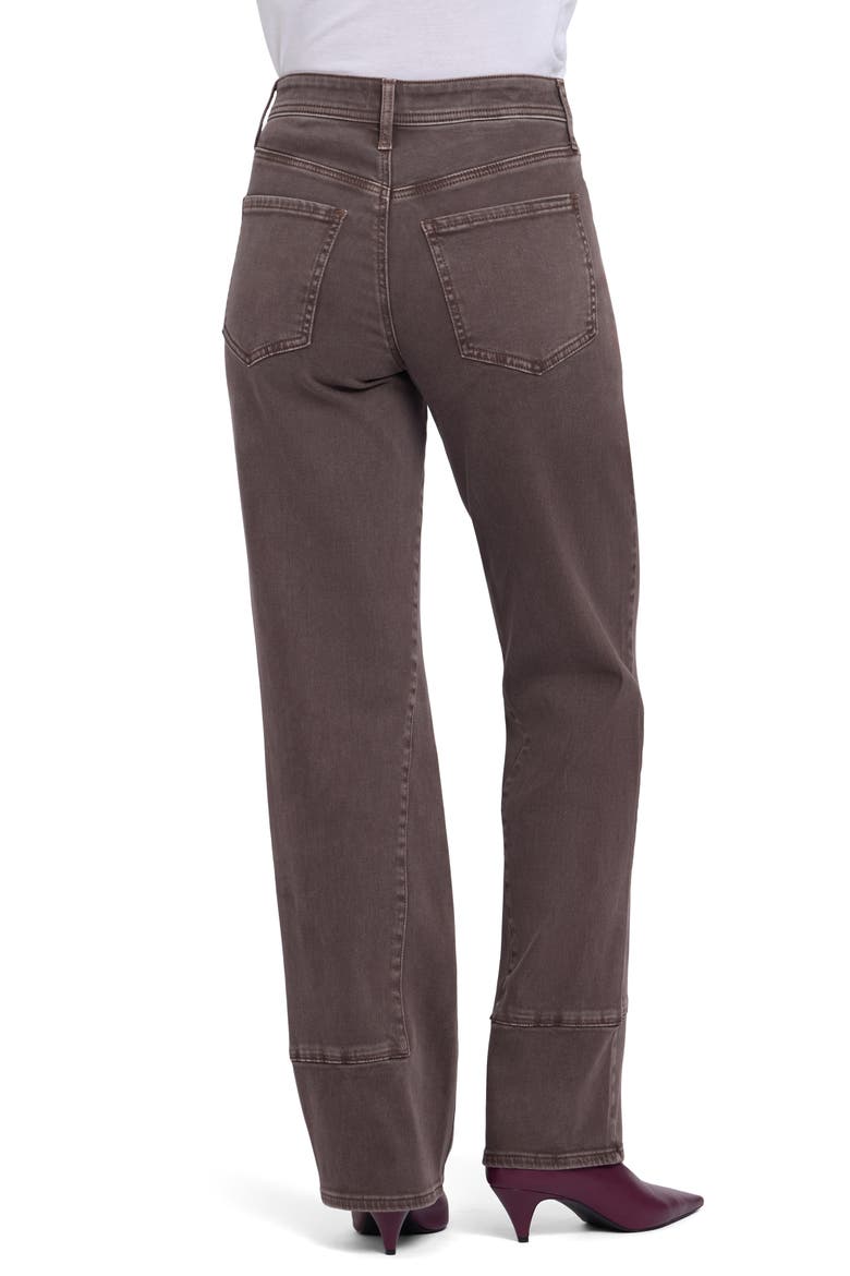 Brooke High Waist Loose Straight Leg Petite Jeans, Alternate, color, RETRO ESPRESSO
