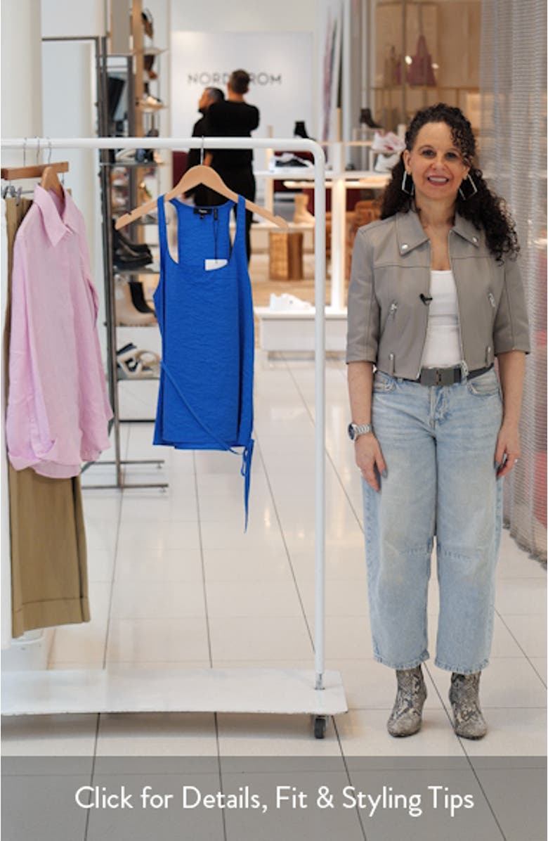 Belted Silk Blend Top, sales video thumbnail