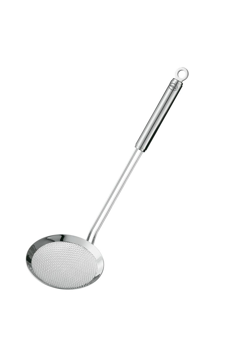 Rosle Round Handle Coarse Mesh Wire Kitchen Skimmer, 5.5" Diameter, Silver, Main, color, Silver