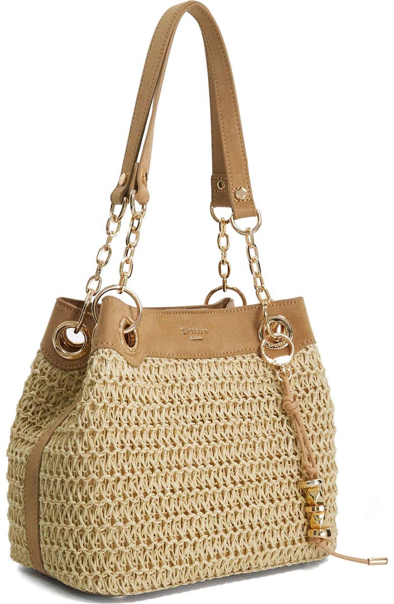 Dune London Damara Raffia Tote, Alternate, color, Natural