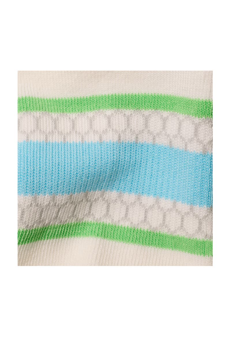 Pride Triple Stripe Ankle Socks, Alternate, color, HYDRO GREEN
