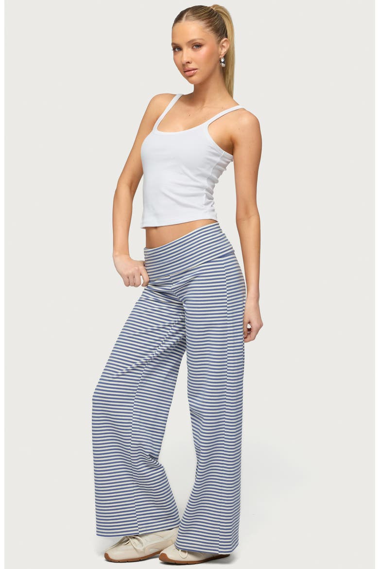 Lilah Stripe Wide Leg Pants, Alternate, color, BLUE-AND-WHITE