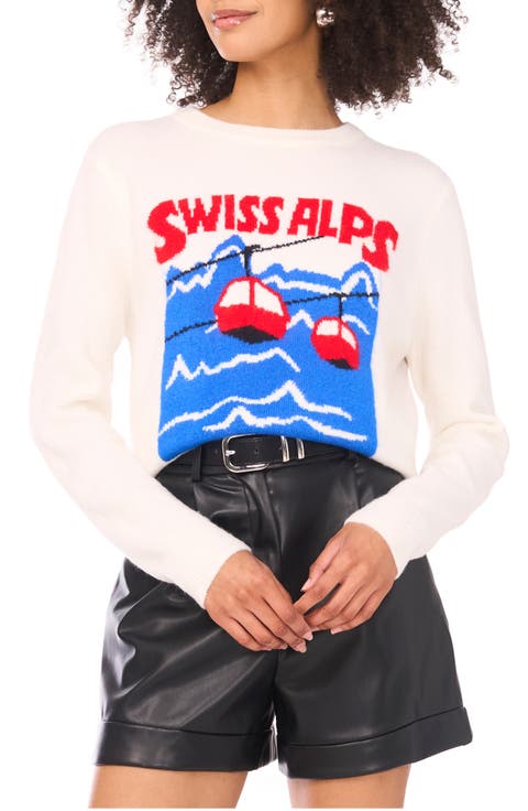 Les Alpes Crewneck Sweater (Regular & Petite)