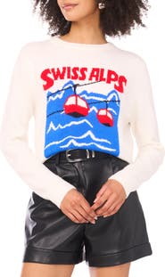 Vince Camuto Les Alpes Crewneck Sweater