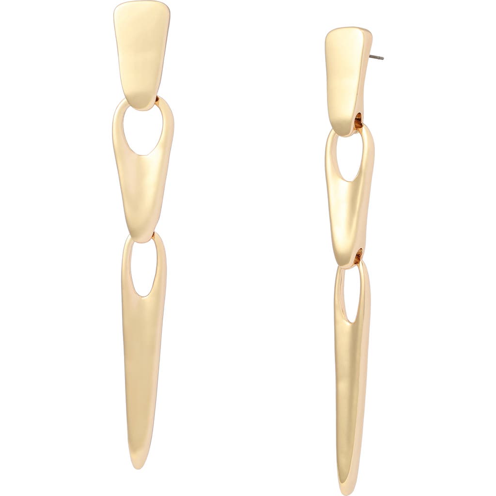 Robert Lee Morris Linear Earrings In Gold