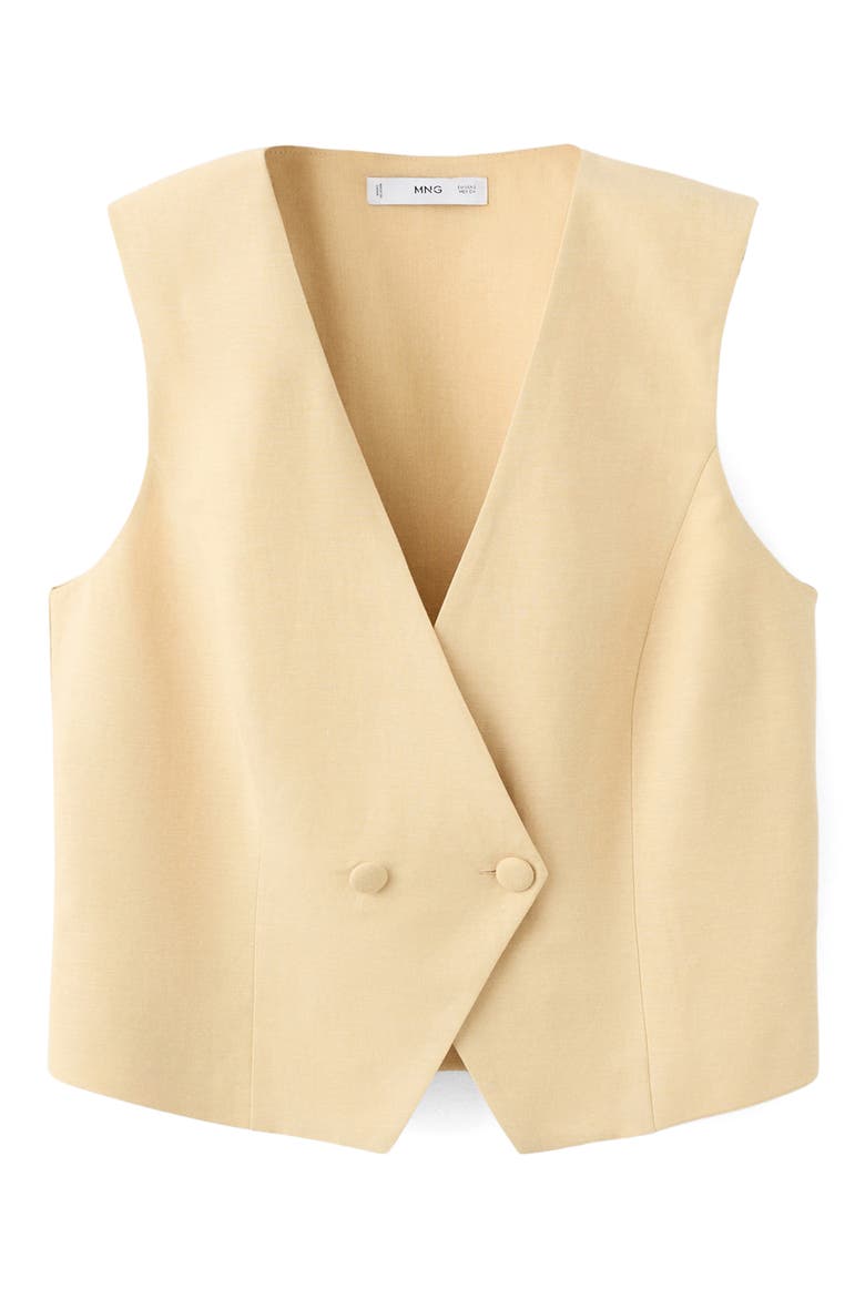 Double Breasted Vest, Alternate, color, MUSTARD