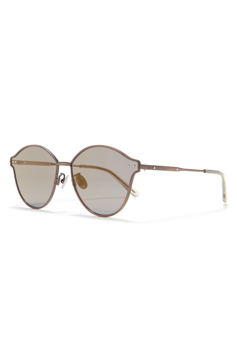 Bottega Veneta 62mm Round Sunglasses, Alternate, color,