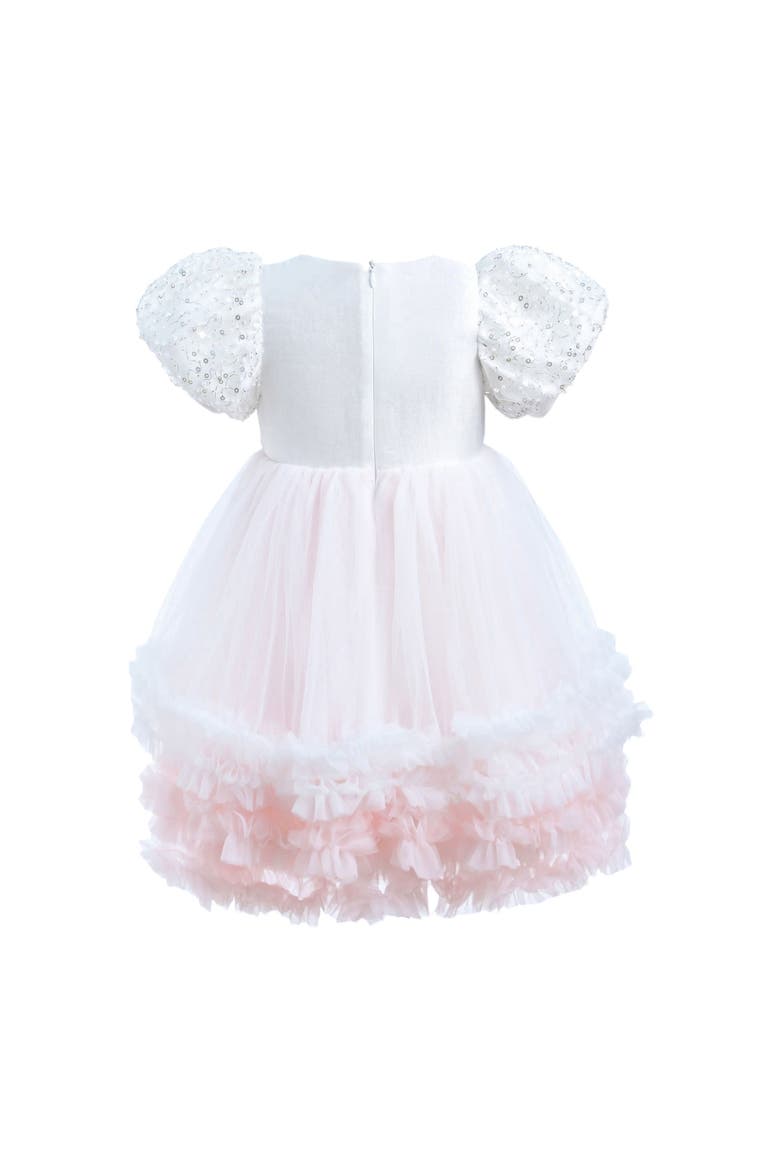 Gem Teacup Dress, Alternate, color, White