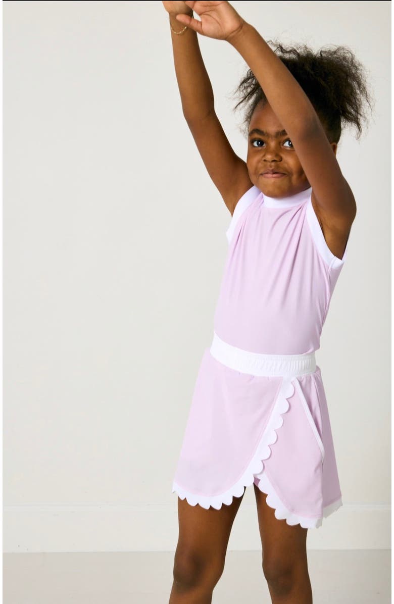 Courtside Kids Girls Scalloped Skort, Alternate, color, Lavender