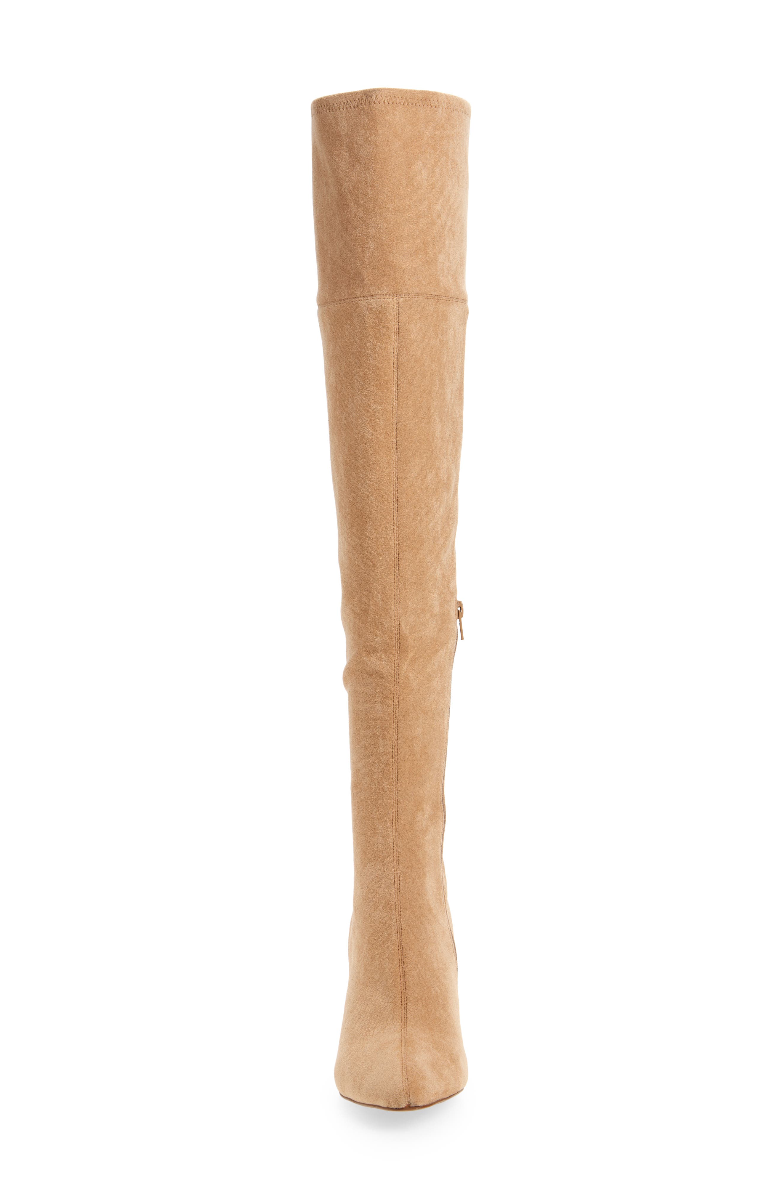 Jeffrey Campbell Parisah Over the Knee Boot, Alternate, color, Beige Suede