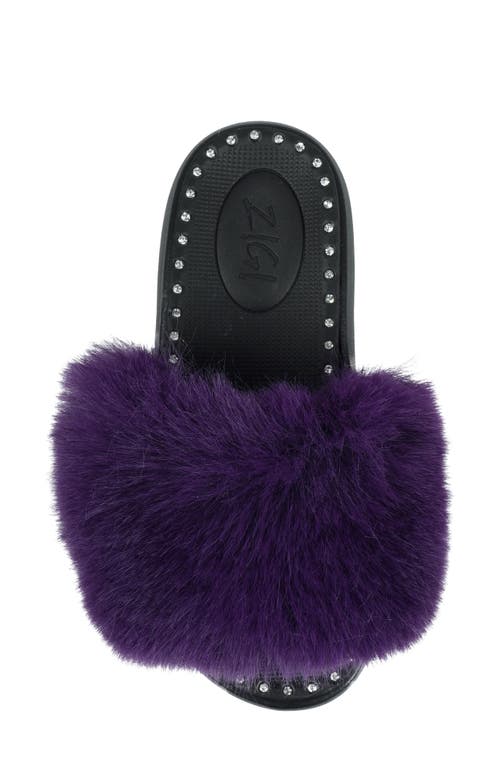 Shop Zigi Fabbi Faux Fur Platform Sandal