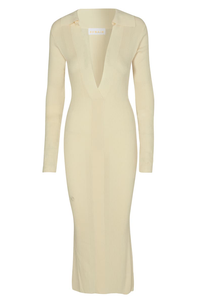 REMAIN Birger Christensen Joy V-Neck Midi Dress, Alternate, color, 