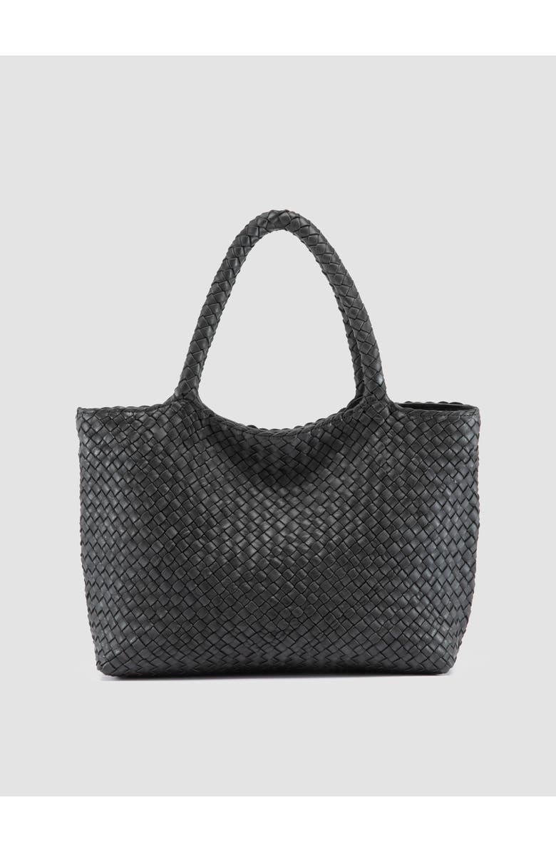 Officine Creative Raquel 001 Hand-Woven Shoulder Bag, Main, color, Black