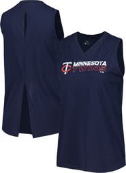LEVELWEAR Women's Levelwear Navy Minnesota Twins Paisley Chase V-Neck Tank Top