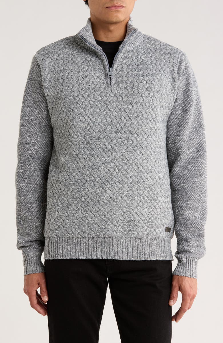 Buffalo Jeans Wellman Pullover, Main, color, Light Grey Mix