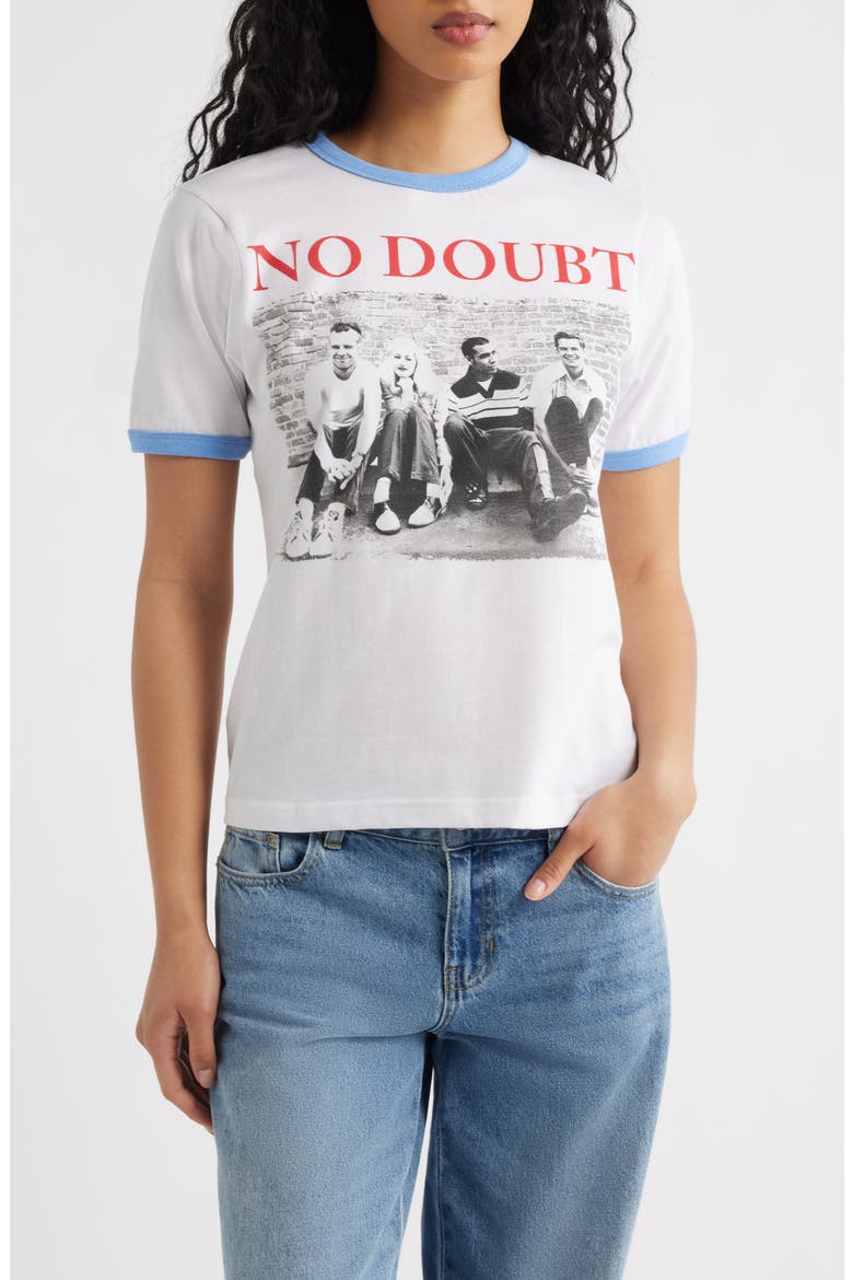 No Doubt Vintage Wash Graphic T-Shirt, Main, color, WHITE LIGHT BLUE