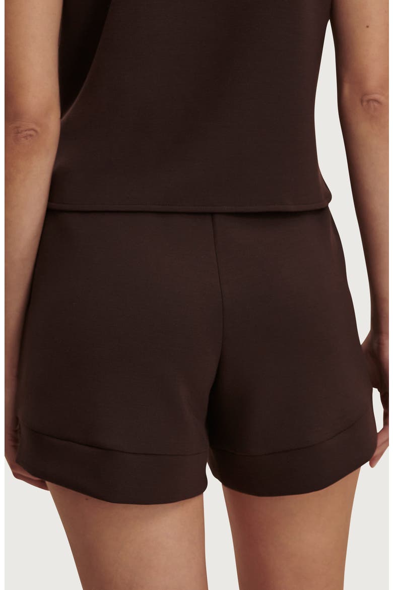 Atrium High Waist Shorts, Alternate, color, COFFEE BEAN