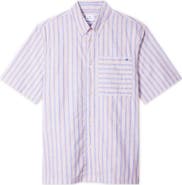 PS Paul Smith Casual Fit Stripe Cotton Camp Shirt