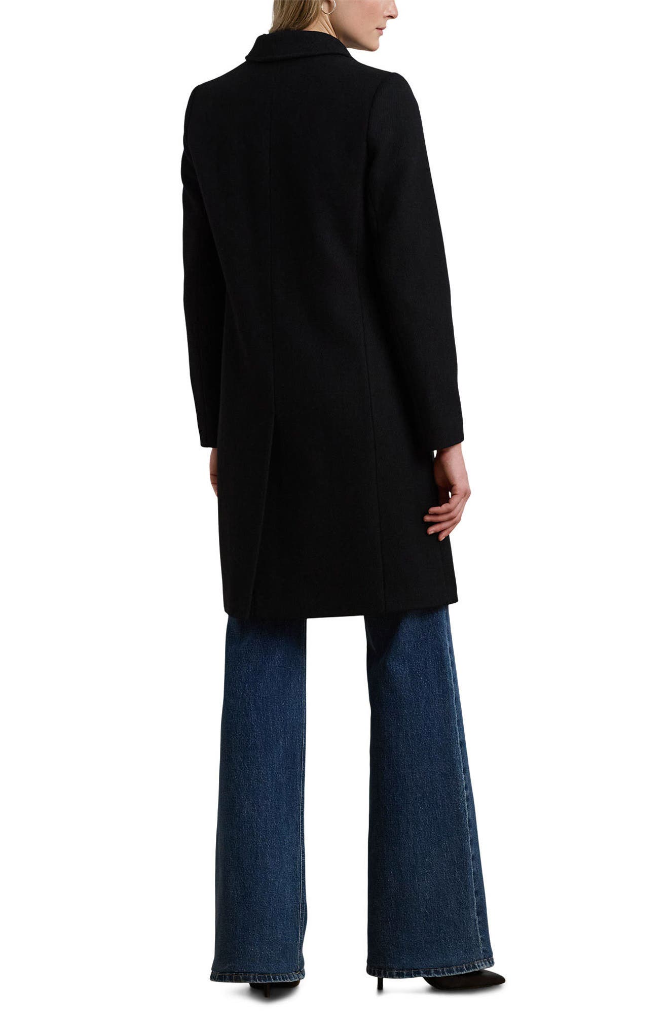 Женские куртки Lauren Ralph Lauren Longline Wool Blend Twill Coat — фото 2
