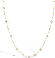 In Season Jewelry Polished Heart Station Plated Girls Necklace