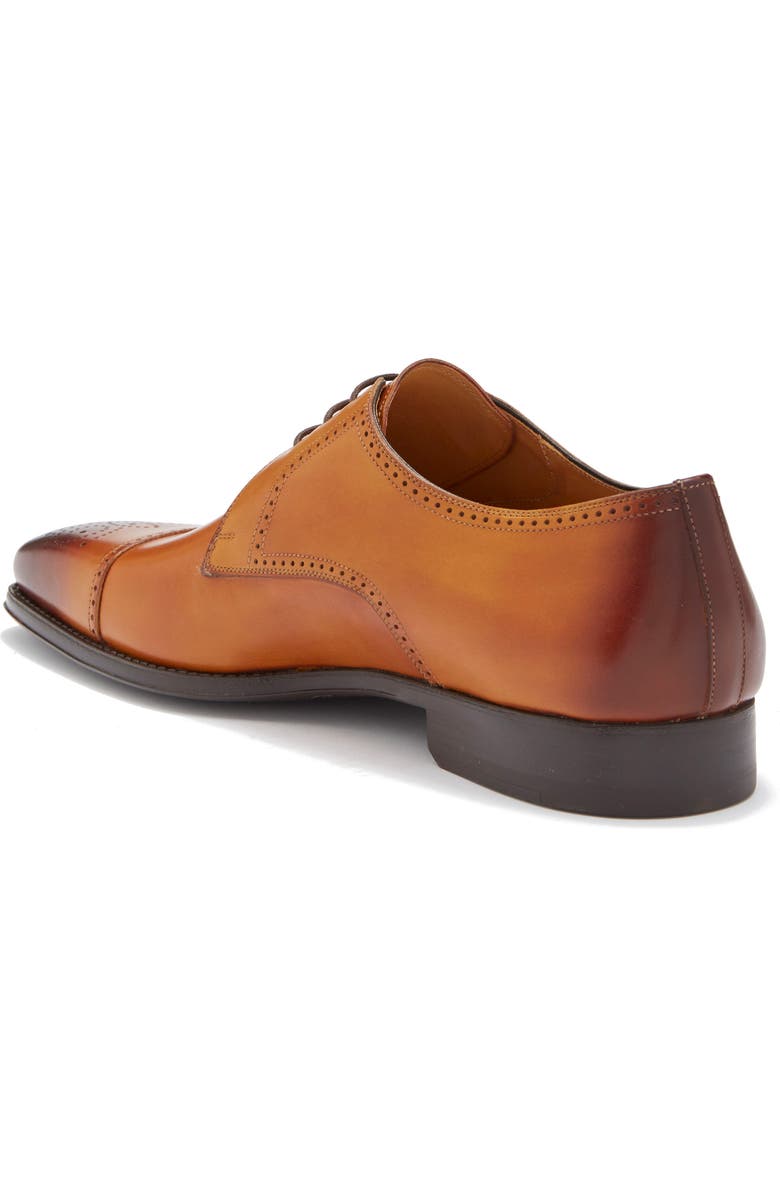 Magnanni Brogue Cap Toe Leather Oxford, Alternate, color,